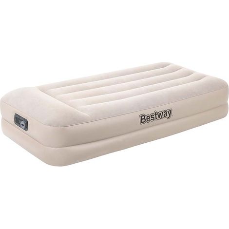 Materasso singolo gonfiabile airbed tritech 191x97x42 cm, beige