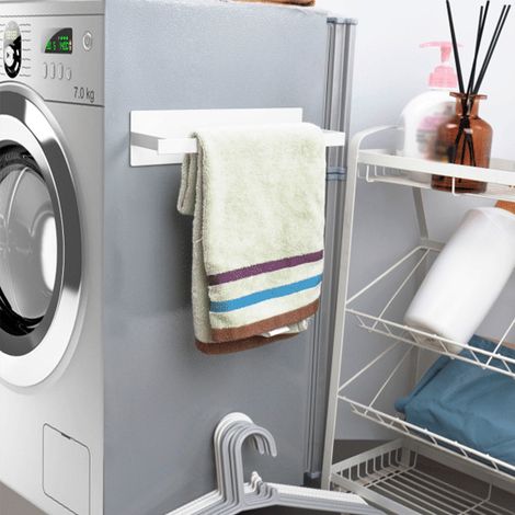 Support de rangement magnétique latéral pour machine à laver, sans perçage (1/5)