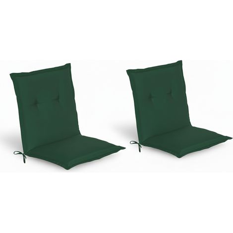 2er Set Niedriglehner Auflage  Loft NL, 100x50x6cm, Dunkelgrün