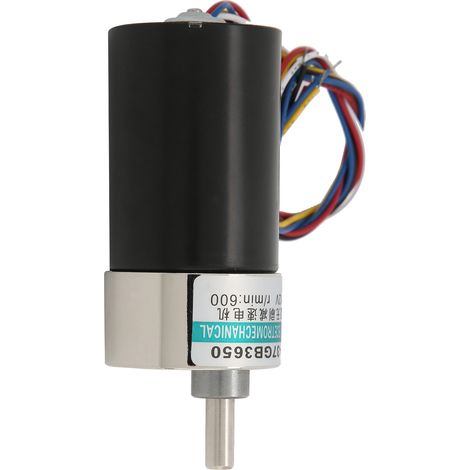 Mini moteur réducteur de vitesse sans balais DC24V CW/CCW silencieux pour micro-machines XD-37GB365050 tr/min (1/5)