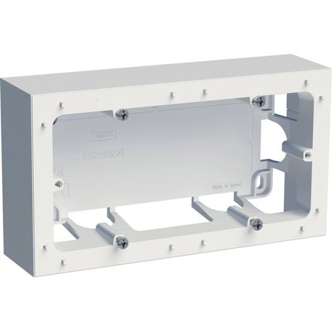 Schneider Electric – Boîte de montage en saillie 2 postes – Entraînement 71mm – Matériau thermoplastique ABS-UV – Lot de 2 – S520764