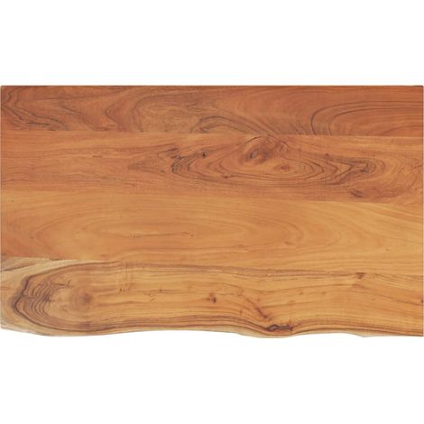 Comptoir de salle de bain 100x60x2,5 cm rectangulaire acacia