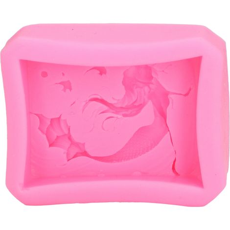Moule à savon artisanal sirène 3D, moule à savon, moule à savon en silicone pour fondant et gâteau, moule à chocolat en silicone (1/5)