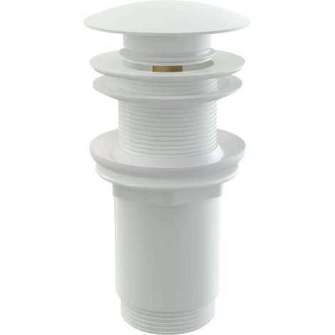 Alca Accesorios - Desagüe de lavabo, Click Clack, blanco A395B (1/2)