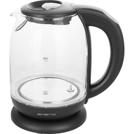 Emerio WK-119255.5 Bollitore elettrico 1,7 litri nero trasparente (1/5)