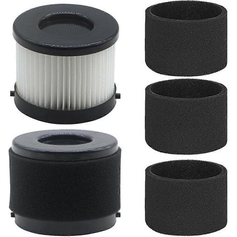 Filter 49-90-0160, 49-90-1951 für Milwaukee 0882-20 M18 Kompaktstaubsauger, 2er-Pack HEPA-Filter und 4er-Pack Schaumstofffilter (1/5)