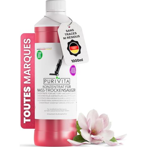 PURIVITA® Nettoyant Sol Concentré Aspirateur Laveur – Magnolia, 1L (1/5)