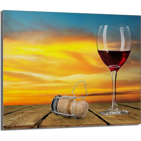 protège-plaque de cuisson en verre 60x52 Vin (1/5)