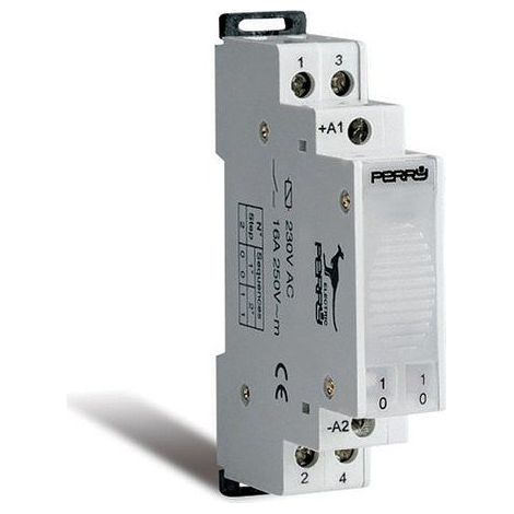 Relè a impulso Guida DIN Wallair Stromstoßschalter 2 NA 12 V/AC 16 A 1 pz. (1/3)
