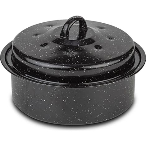 Moule à pâtisserie rond en émail NAVA avec couvercle - 3 l (1/5)