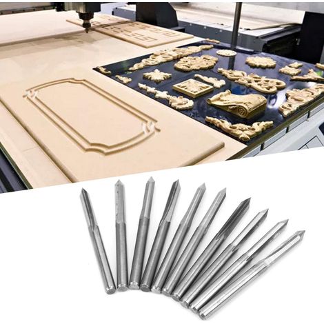 3,175 Zoll Doppelschneider-Schaftfräser aus Hartmetall, 10 Stück, 600,2 mm. (1/5)