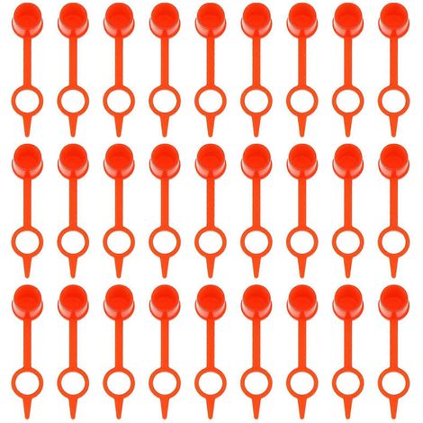 300 bouchons de graisseur, accessoires pour graisseur.-3.5X0.8cm-Red (1/3)