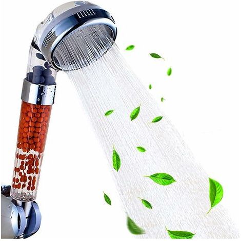 Shower Head, Pressure Boosting Shower Head, Anti-Limescale Shower Head with Water Saving High Pressure Ionic Filtration System Filter Shower Head with Filter (1/4)