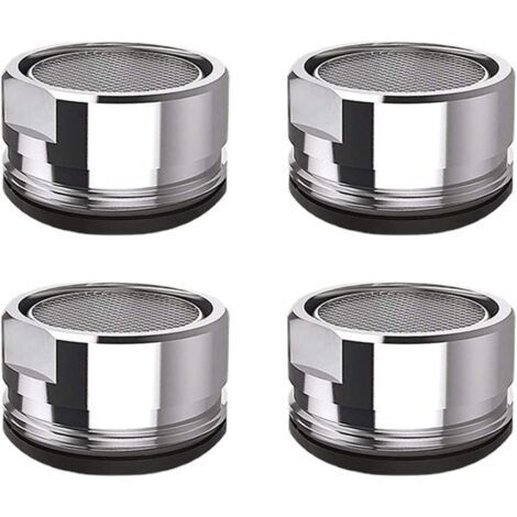 4 Pcs Mousseur Robinet M24 Filtre de Robinet en Acier Inoxydable Aérateur de Robinet Filtre de Robinet de Salle de Bain de Cuisine (1/5)