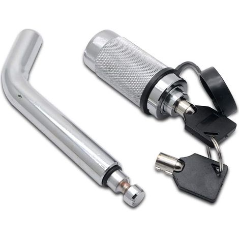 5/8" Verrouillage Goupille D'attelage Et Couverture Camion Remorque Récepteur Sécurité Barre De Remorquage + 2 Clés - Bateau/Remorque/Caravane/4x4/Attelage/RV (1/5)