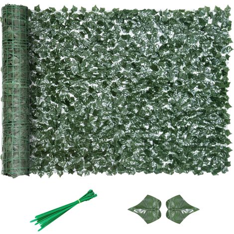 Outsunny Artificial Leaf Hedge Panel Garden Fence Privacy Screen 3M x 1.5M