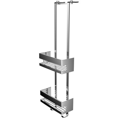 emco system2 étagère à porte, 2 paniers profonds, chromé, (1/4)