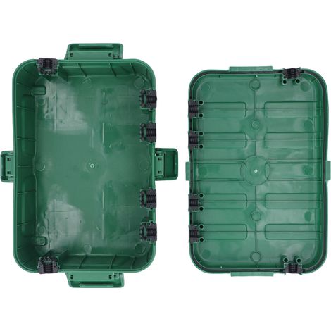 Ensemble 5 Protections Rallonge Extérieure Étanche IP54 Boîtier Connexion Électrique Vert pour Éclairage Pompe (1/5)