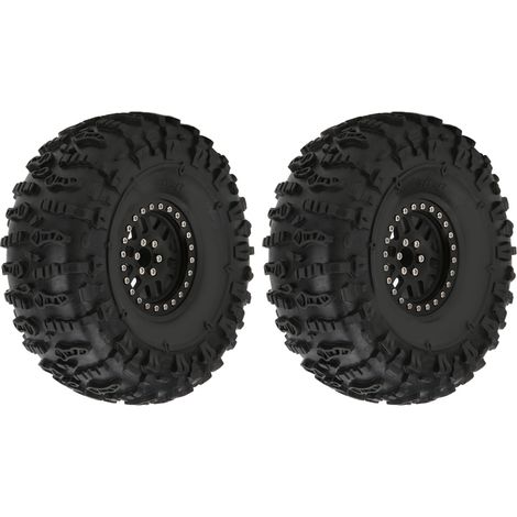 Stück 60-mm-Aluminiumfelgen mit Gummireifen für RC-Crawler Axial Capra 1.9 UTB AXI03004 RBX10 Ryft 90048 RR10 (1/5)
