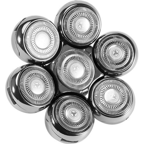 Tête De Rasage - Flottante 7D Lavable À L'eau - Pour Rasoir Électrique Homme - 1 Pièce (1/4)