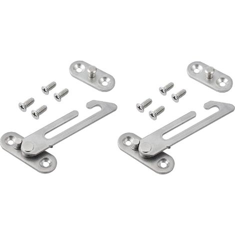 Lot de 2 entrebâilleurs de fenêtre en acier inoxydable pour enfants pour fenêtres en UPVC (droitier)