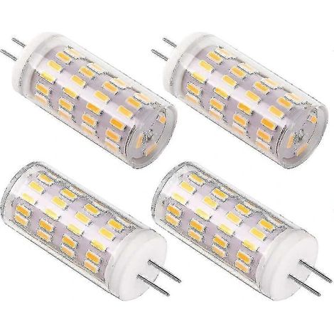 Lot de 4 ampoules LED G4 12 V 4 W, équivalentes à 30 W halogènes, 400 lm, blanc chaud 3000 K, non dimmables, de remplacement (1/5)