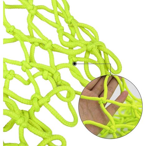 Filet de basket phosphorescent, filet de basket lumineux de nuit, robuste et épais, pour extérieur, alimenté par l'énergie solaire, portable, taille standard, s'illumine la nuit. (1/5)