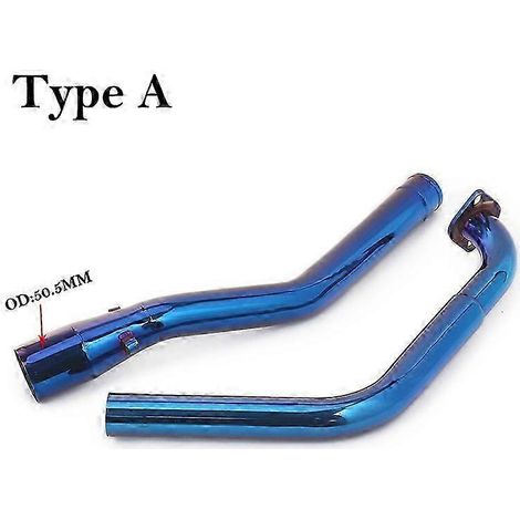 Système d'échappement pour moto Yamaha, silencieux de tube intermédiaire avant, 51 mm, YZF, R125, R15, V3, R15, MT125, 2008 - 2019 (Type A) (1/5)
