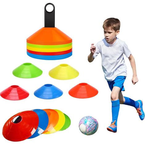 Plots de Marquage pour Football,Plots de Délimitation,Plots Entrainement,Marquage Cônes,Disques d'Entraînement,Cones de Sport pour Délimitation,Plots pour Délimitation Entraînement Football (1/5)