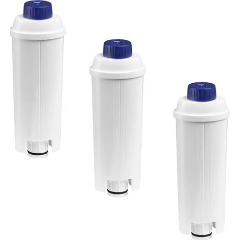 Lot de 3 filtres DLSC002 pour cafetière et expresso – Filtration au charbon actif – Réduit le tartre – Compatible DELONGHI, KENWOOD, ARIETE (1/3)