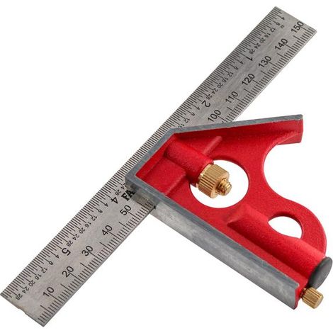 Faithfull 716C06 Combination Square 150mm (6in) FAICS150