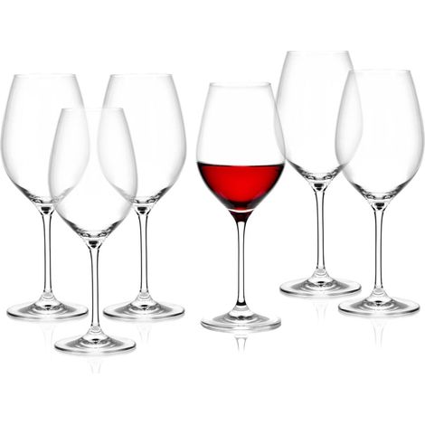 Juego de 6 copas de vino tinto Aspen de 470 ml.