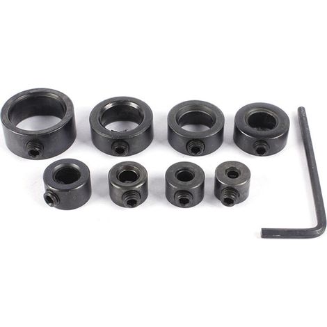 Butée de profondeur de perçage avec bague de positionnement, clé Allen, clé polygonale 8 pans. (1/4)