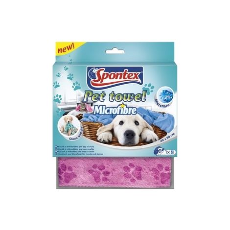 Asciugamano per animali Spontex 40 x 80 cm