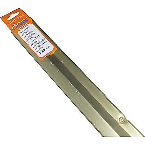 DICAR pletina ceramic laton 4,5x83cm atornillar , Pletina para juntas de suelo. Modelo cerámico. 
- Medidas 45 x 830 mm. 
- Color latón pulido. 
- Cerámico. Con tornillo. 
- Para l (1/3)