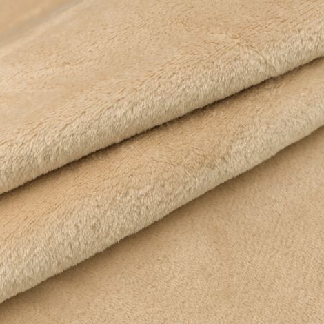 Helles Kamelhaar-Minky-Fleece (1/4)