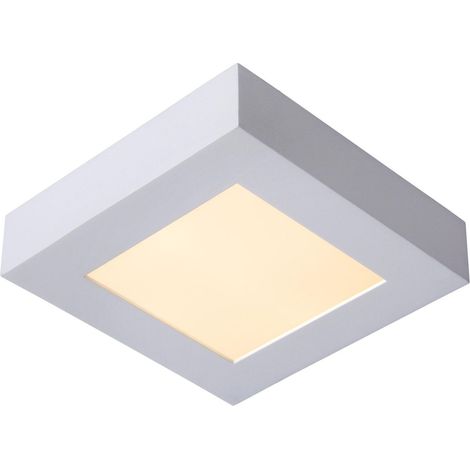 Lucide BRICE-LED - Deckenleuchte Badezimmer - LED Dim. - 1x15W 3000K - IP44 - Weiß (1/5)