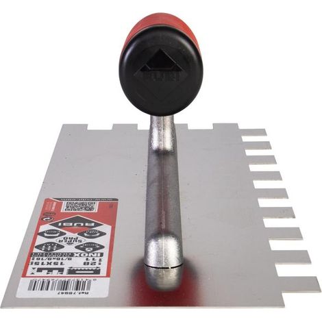 Pettine per colla Rubi inox 28 cm 15 x 15 mm