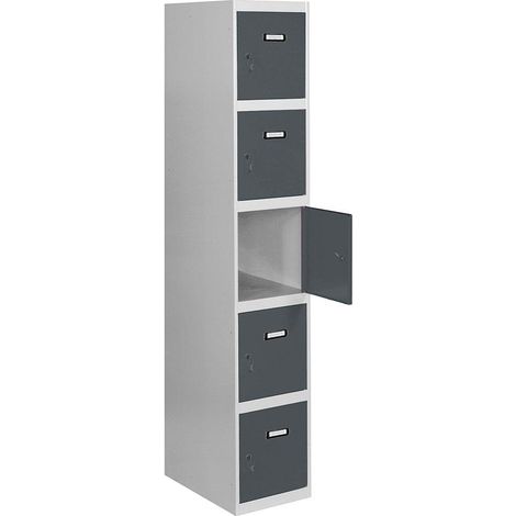 Simonrack Simonlocker Professioneller Metall-Schrank Grau 5 Türen
