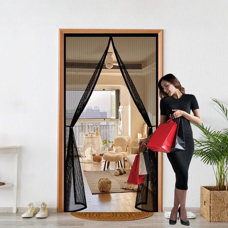 Rideau Moustiquaire Porte 80 x 100 cm Anti-Moustiques (1/5)