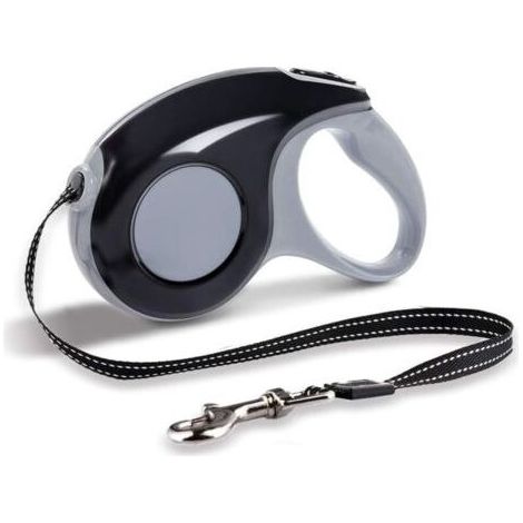 Pair Lntyq Laisses Rétractables pour Chiens,Laisse Chat,Corde de Traction télescopique, Laisse Enrouleur pour Petit Chat chien5M, Maximum 15kg (Noir) (1/5)