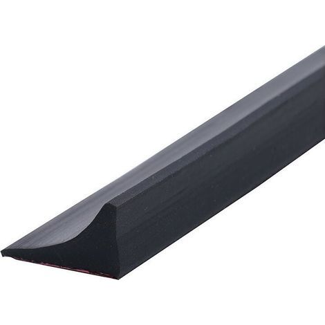 (Noir, 100 cm) Dosseret de douche en silicone, bande de seuil de douche autocollante anti-déversement, barrage de douche, barrage de seuil de douche, dosseret de douche pliable pour sol de salle de ba (1/5)