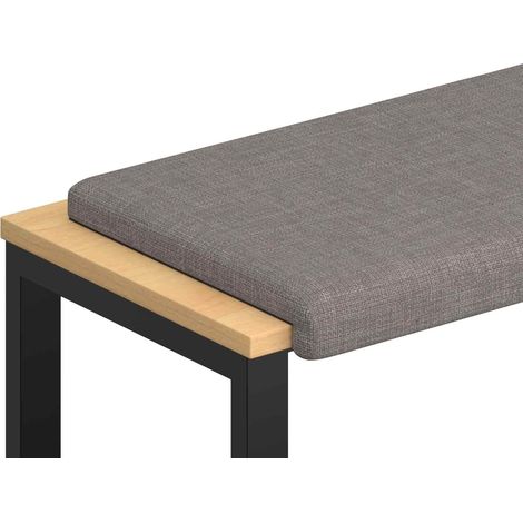 Cojín de banco Tela Topo Profundidad 35 cm vidaXL (1/5)