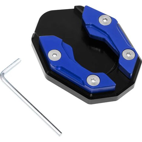 (Bleu) Accessoires moto Béquille latérale compatible avec YAMAHA NMAX155 N MAX NMAX 155 125 NMAX125 Plaque d'extension de béquille Support de pied Maxpower (1/4)
