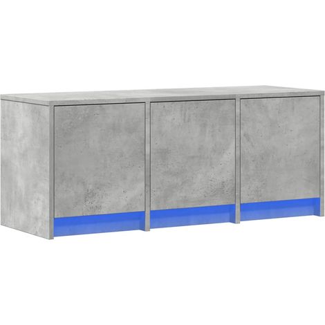 Mobile TV multimediale scaffale per televisione televisore buffet sala da pranzo soggiorno camera da letto con LED 97 x 34 x 40 cm pannelli compositi grigio 020026458