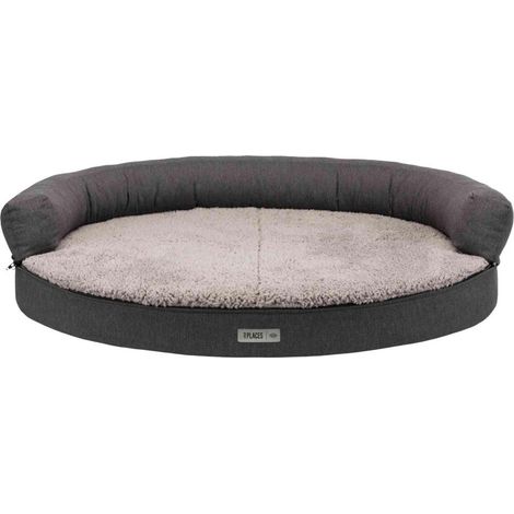 Vital sofa bendson, ovale 75 × 60 cm, gris foncé/gris clair (1/5)