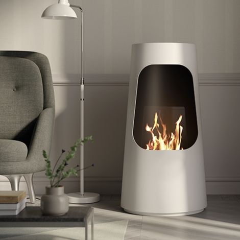 Chimenea de bioetanol Dubai Blanca - 2,5 kW (1/4)