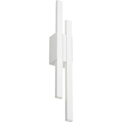 Lindby Lámpara de pared Led exterior 'Sakari' en Blanco Aluminio