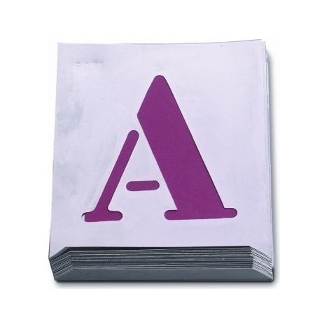 Abecedario Pintar 040 Mm Chapa Aluminio Nusac