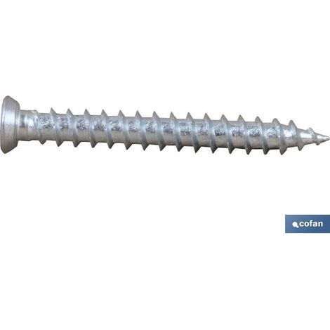 Tornillo cofan 5x130mm anclaje mecánico galvanizado